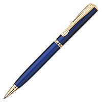 Ручка подарочная шариковая PIERRE CARDIN (Пьер Карден) "Eco", корпус синий, латунь, золотистые детал