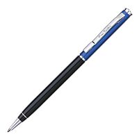 Ручка подарочная шариковая PIERRE CARDIN (Пьер Карден) "Gamme", корпус черный/синий, алюминий, хром,